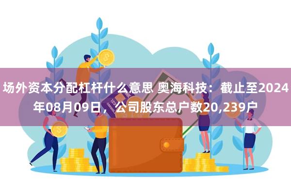 场外资本分配杠杆什么意思 奥海科技：截止至2024年08月09日，公司股东总户数20,239户