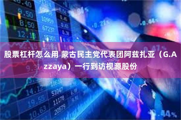 股票杠杆怎么用 蒙古民主党代表团阿兹扎亚（G.Azzaya）一行到访视源股份